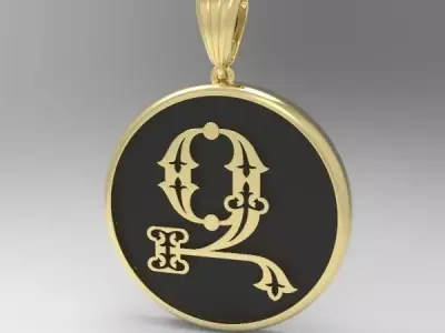 Decorative Letter Z 3D print model