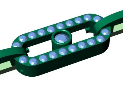 Messika Bracelet Full Diamond   3D print model