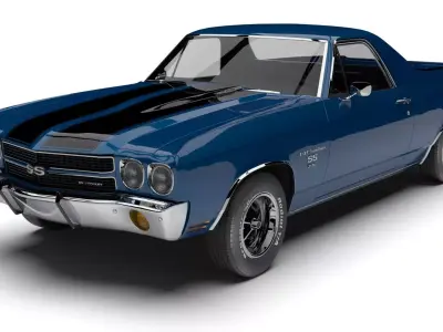 Chevrolet El Camino SS 396 SS  1970 3D model