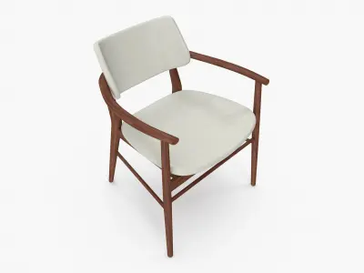 Nissa Armrests Chair 3D model