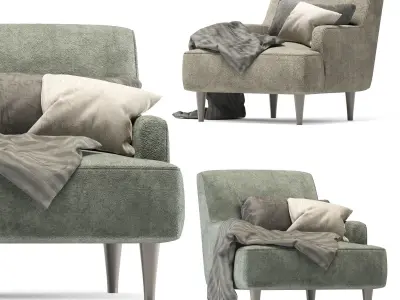 Roche Bobois green 03 3D model