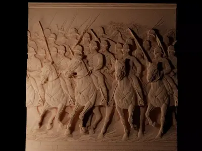 Light Brigade CNC 3d Print High Relief Sand Casting 3D print model