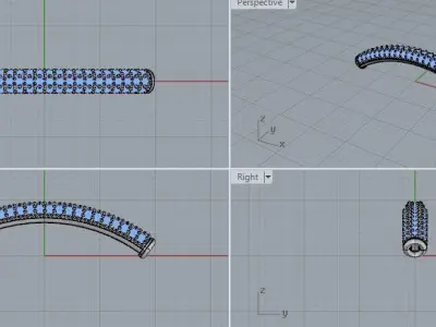 bracelet-centro pulsera  3D print model