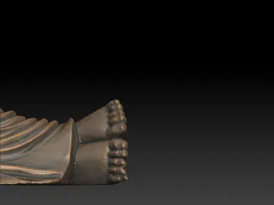 Print Ready 3D Model Lying Buddha statue 3D print model