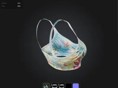 Summer Top PBR 4k Low-poly 3D model