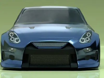 Highly Detailed speed hunter 3D Model for CGTrader 3D model