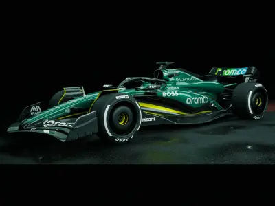 F1 Aston Martin AMR 24 3D model