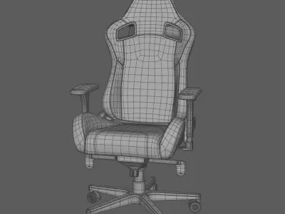 Air Gaming and office chair Low-poly 3D model