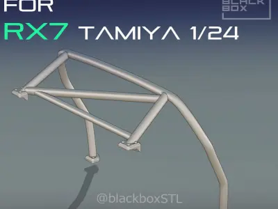 ROLLCAGE FOR RX7 TAMIYA 1-24 MODELKIT 3D print model