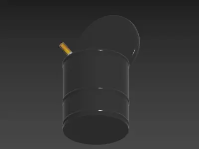 Car ashtray 3d Model Low Poly Low-poly 3D model