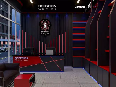  pc gaming store 3D model