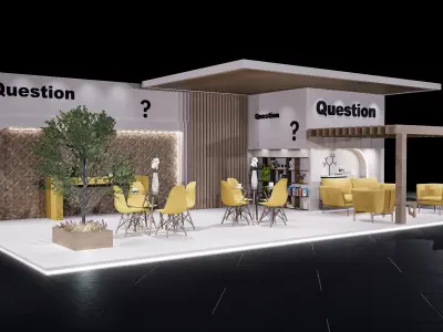 exhibition Low-poly 3D model 11