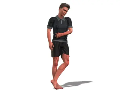Realistic Human Male 3D Model 3D model
