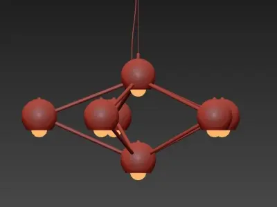 Heptaider Chandelier 3D model
