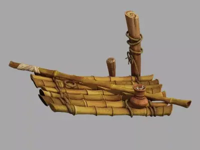 Game Southern Suburbs - Fishing Raft 06 3D model
