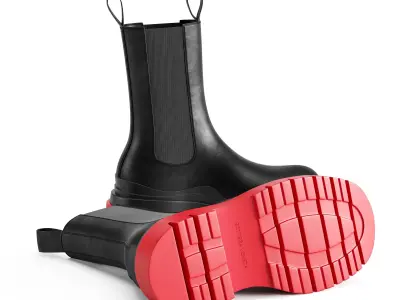 Made in Italy Luxury Boots PRADA Fendi BOTTEGA VENETA 3D Model Pack