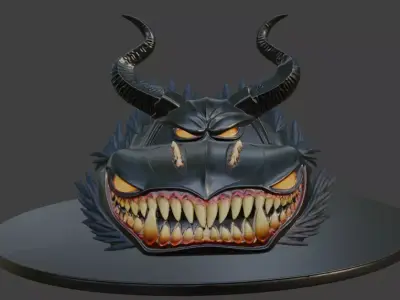 Halloween Beast Car Infernal Predator 3D print model