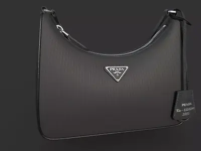 Prada Women  Bag Low-poly 3D model