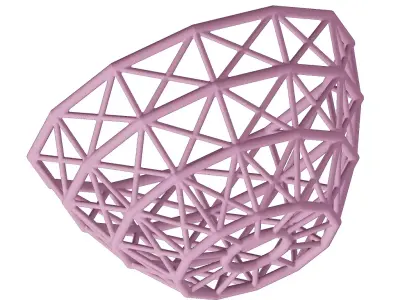 Plastic Premium Dome Structure Toy 3D model