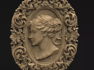 Cameo vintage  printable 3D print model