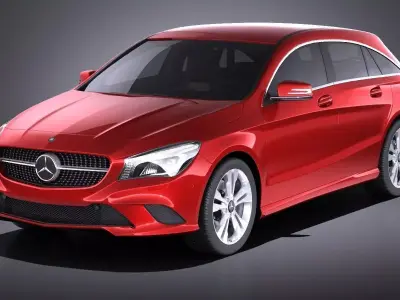 Mercedes-Benz CLA Shooting Brake 2017 VRAY 3D model