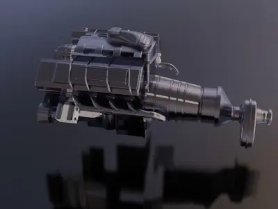 Engine V8 11AUG-E1 3D print model