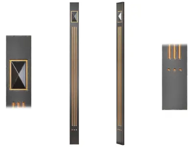 Classic pilaster 03 3D model