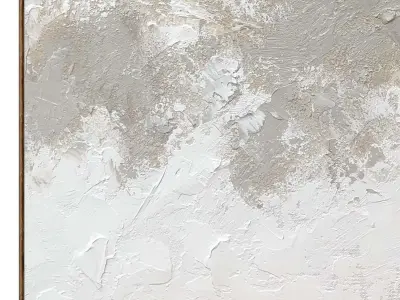 Plaster two square photo frames 119 Low-poly 3D model