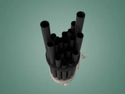 Sheng Traditional Chinese Instrument Low-poly 3D model Low-poly 3D model