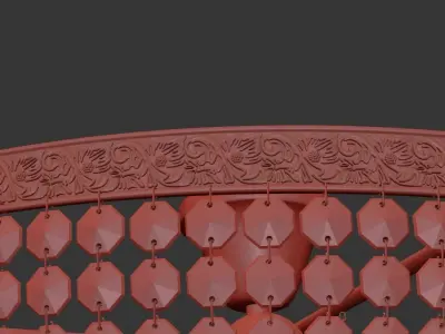 Chandelier Favola E 1 4 60 502 G Corona render 3D model