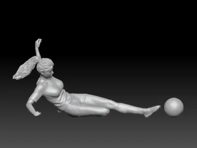 SOCCER GIRL 4 3D print model