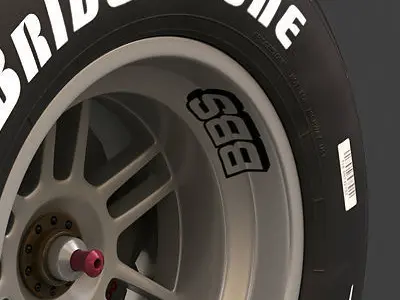 F1 Wheel Rim Brake Slick 3D model