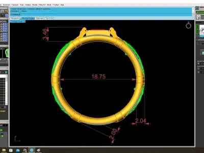 Luxury Asian Dragon Ring Jewelry 3D Model 3804 3D print model