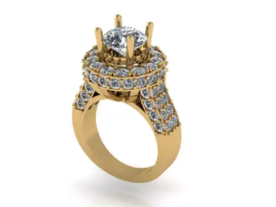 Diamond Ring 3D print model