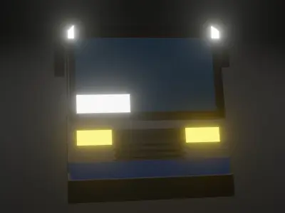 Bus low-poly Free 3D model