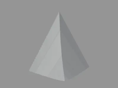 Artistic Decorative Peak Structure Low-poly 3D model