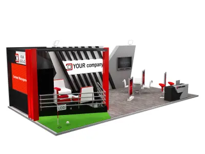 Booth Exhibition Stand a579h 3D model