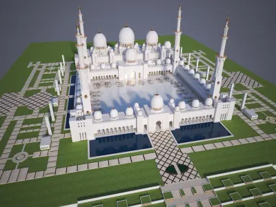 sheik Zayed mosque 3D model