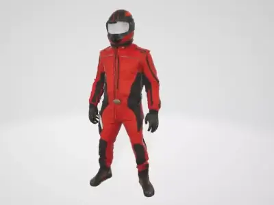 Pilot Man in Flight Suit 3D Model for 3D Printing 3D print model