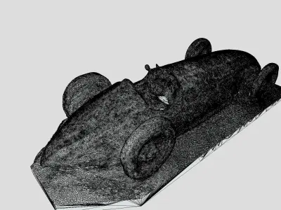 Vintage Car - Mercedes Benz 3D model