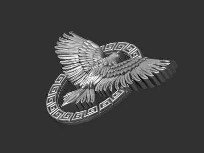 eagle flying 3D print model