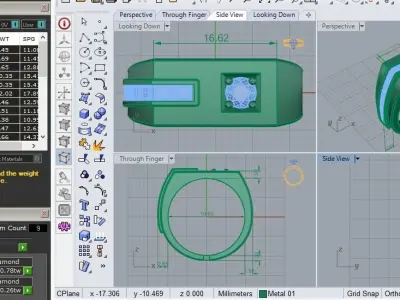 Gold Ring 229 Free 3D print model