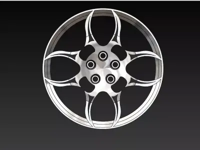 Alloy rims 3D model