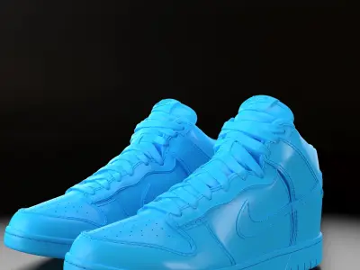 Nike Dunk High 3D print model