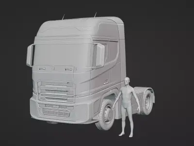Semi  truck F-Max 3D model