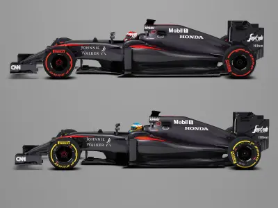 Mclaren MP4 30 Low-poly 3D model