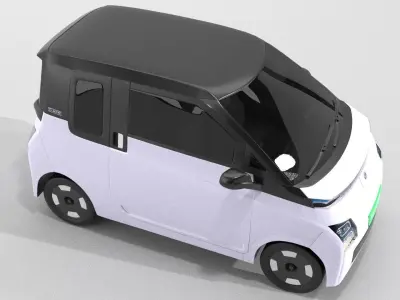 MG Comet Electrick Car White 3D model