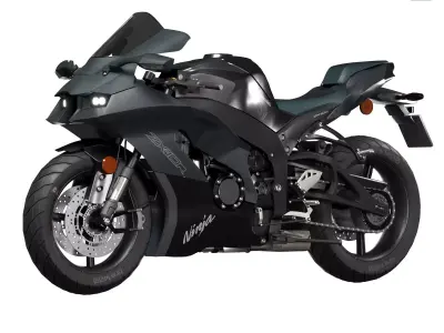 kawazaki ninja zx 10r 3D model
