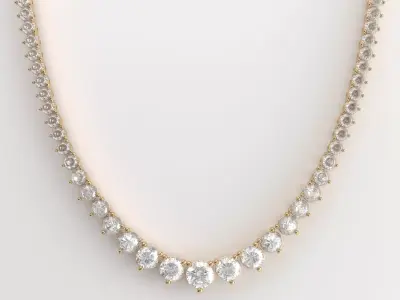 Diamond pendant 3D model for render 3Ds Max V-ray 3D model