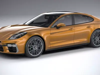 Porsche Panamera Turbo S 2024 3D model